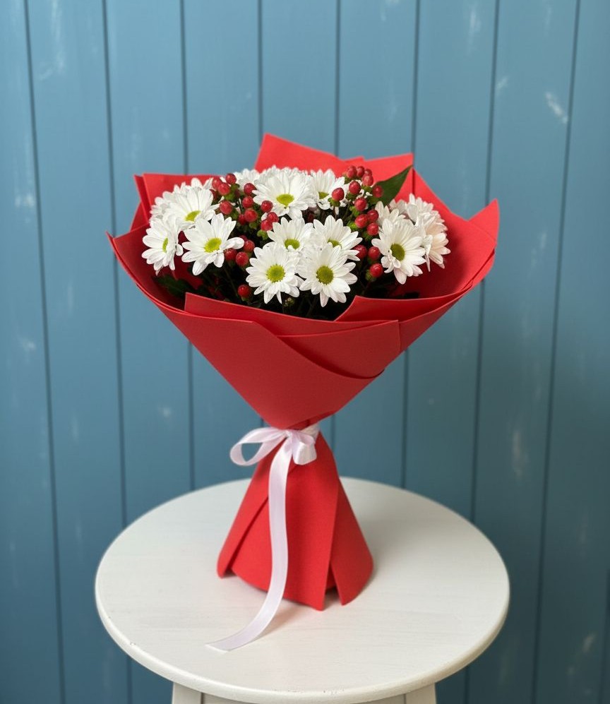 Букет цветов из: Хризантемы в Сафоново