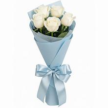 Букет 5 Белых роз Проуд #REPLACE_PRED# Сафоново