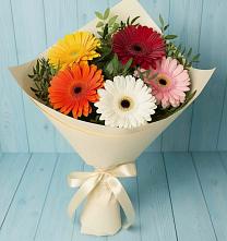 Букет цветов из:  Герберы #REPLACE_PRED# Сафоново