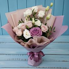 Букет цветов из:  Розы и Лизиантусы в Сафоново