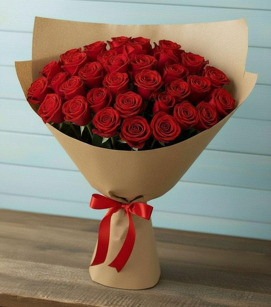 Букет Красные розы Милано в Сафоново