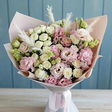 Букет цветов из:  Альстромерии и Розы в Сафоново
